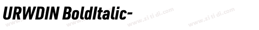 URWDIN BoldItalic字体转换